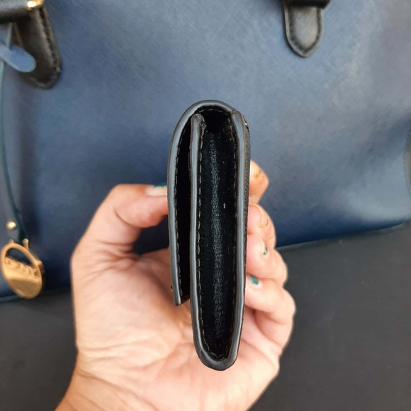 DKNY Y2K Midnight Blue & Black Saffiano Leather 3 Pc Set F/ 1998 - Picture 8 of 10